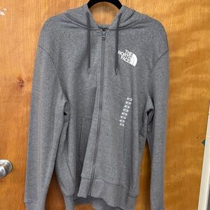 The North Face Heather Gray Full-Zip Hoodie